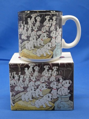 Vintage Walt Disney Classic 101 Dalmatians Coffee Cup Mug w/ Box Japan