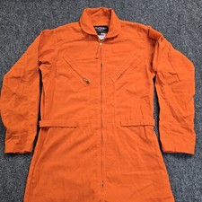 Gibson Barnes Orange Flight Suit FSL-27/P Nomex Coveralls Men Sz 42T USA Made