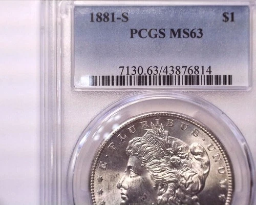 1881-S PCGS MS63 Morgan Silver Dollar, * Very Nice*