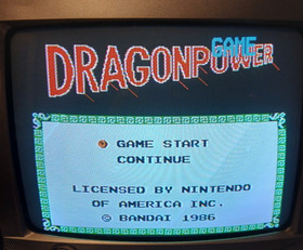 Dragon Power NES Nintendo Authentic Tested Working Cartridge Bandai