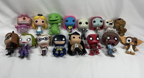 Lot Of 16 Funko Pops Supernatural Castiel Nightmare DC Scooby Doo Alice Deadpool