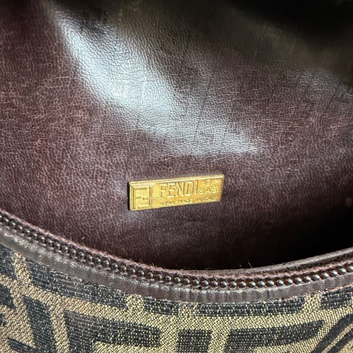 FENDI FF Zucca Vintage Monogram Shoulder bag crossbody clutch 1990s 3-way - Picture 8 of 9