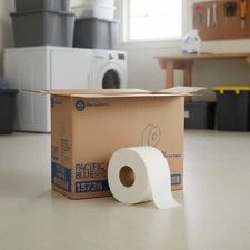 Pacific Blue Select 2-Ply Jumbo Jr. Toilet Paper - 1,000 ft/Roll, 8 Rolls