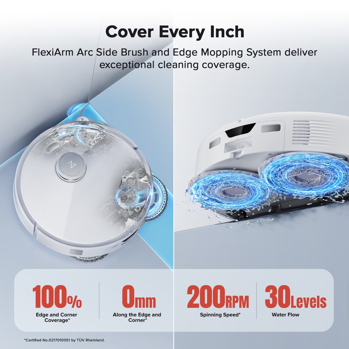 Roborock Qrevo Curv Vacuum&Mop,18500Pa,Zero-Tangling,FlexiArm Tech