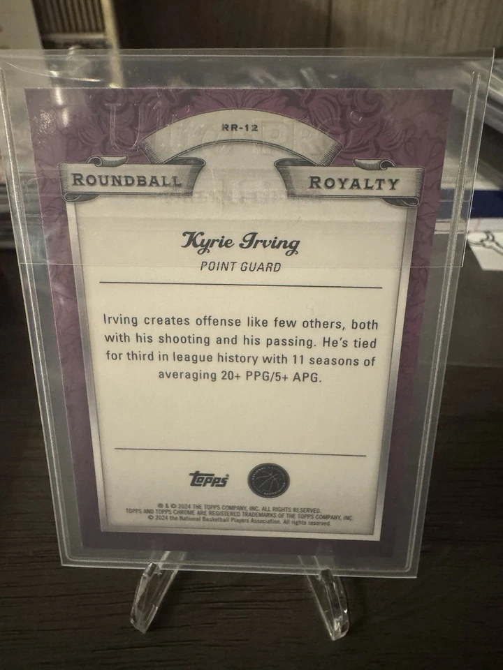 2023-24 Topps Chrome - Roundball Royalty Kyrie Irving #RR-12 - Image 3 of 3