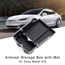 Armlehne Aufbewahrungsbox für Tesla Model X S 2015-2019 Mittelkonsole Tablett