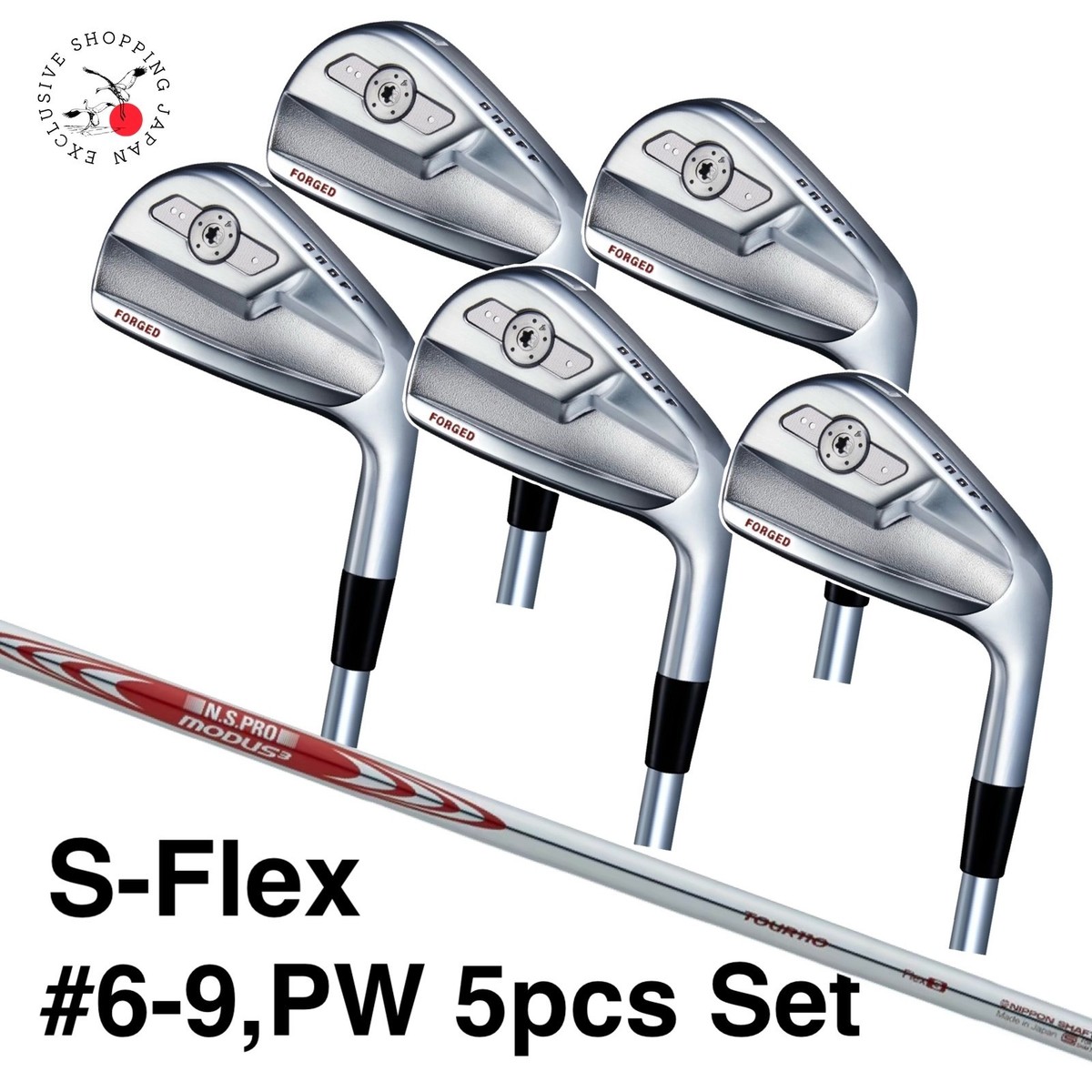 ONOFF IRON メンズ　スチール6本セット ONOFF FORGED KURO Iron Set #6-9,PW 5p S-Flex N.S.PRO MODUS3 TOUR
