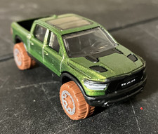Green 2020 Dodge Ram 1500 Rebel Truck - Hot Wheels Baja Blazers 1:64 Diecast NM