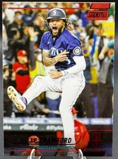 2022 Stadium Club Base Red Foil #96 J.P. Crawford - Seattle Mariners