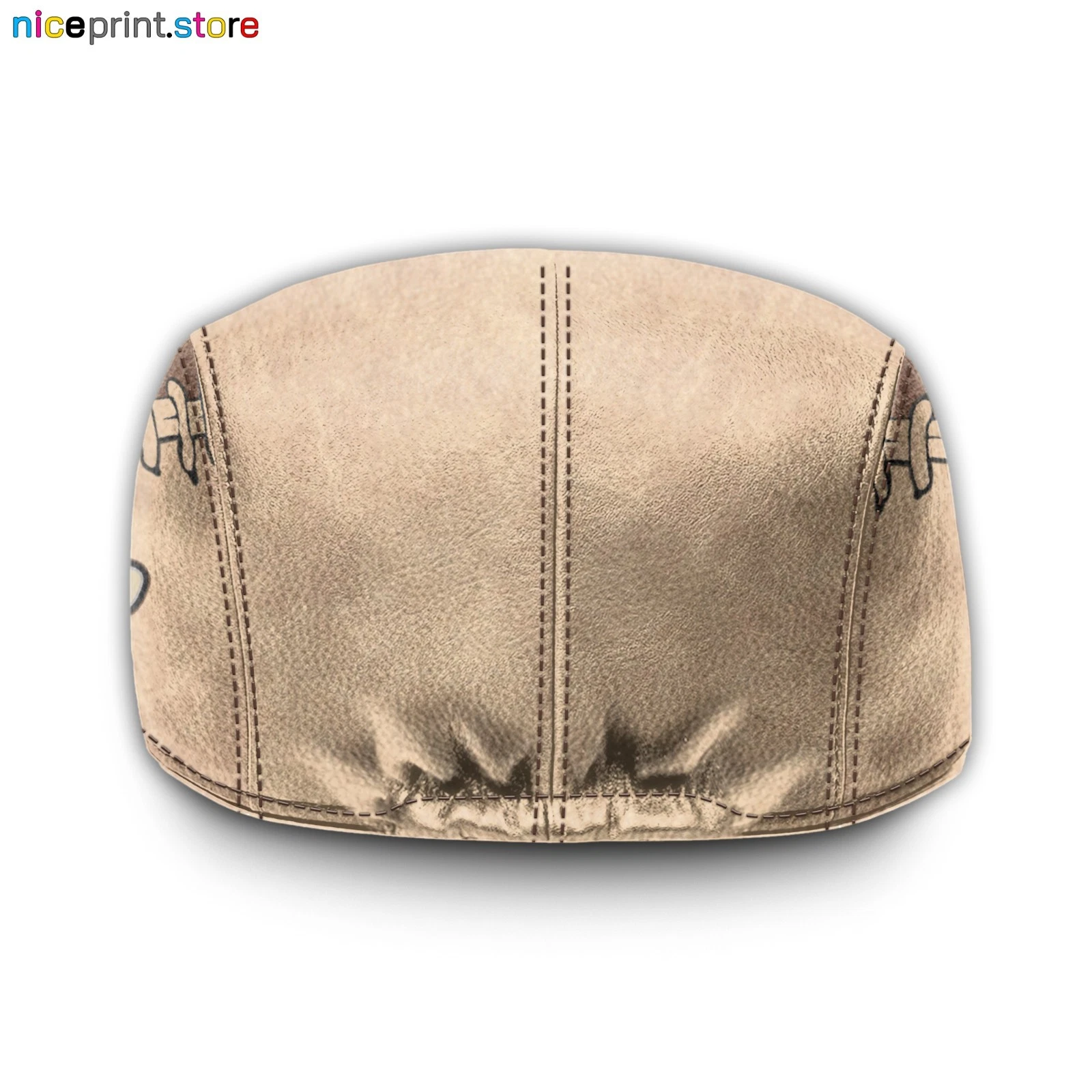 Leather Cap Purdue Team Boilermakers Jeff Cap NCAA Driver Cap NCAA Flat Cap