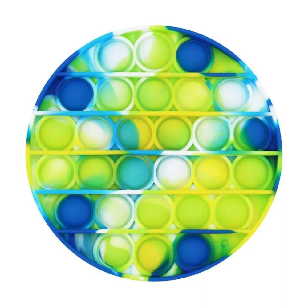 Chuckle - Roar Pop It! Blue-Green Tie Dye Bubble Popping and Sensory Game