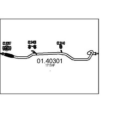 MTS Verbindungsrohr Abgasrohr Neu für Peugeot 206 SW 1.6 Hdi 110 Auspuff 