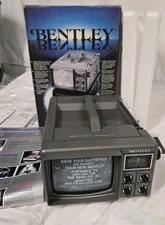 Vintage Bentley Portable Black & White TV BOX & INSTRUCTIONS UNUSED NEW