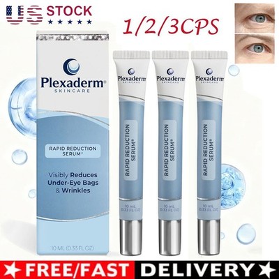 Plexaderm Rapid Reduction Serum,Visibly Reduces Under-Eye Bags,Wrinkles 0.33oz 