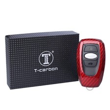 For Subaru Legacy Forester Remote Key Trim Case Carbon Fiber FSA BLK W/o Hole