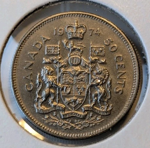1974 Canada 50 Cents — photo from the most recent tracked eBay sale