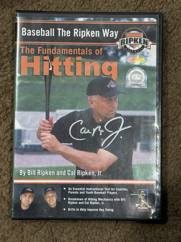 Baseball the Ripken Way: Fundamentals of Hitting - DVD - SIGNED/AUTOGRAPHED