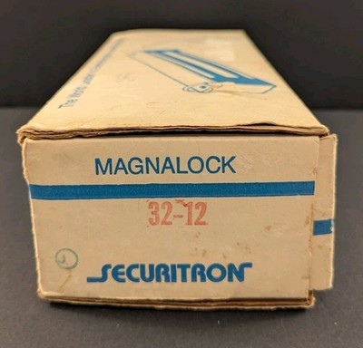 Securitron Magnalock 32-12 Electromagnetic Lock 600 Pounds Holding Power NOS