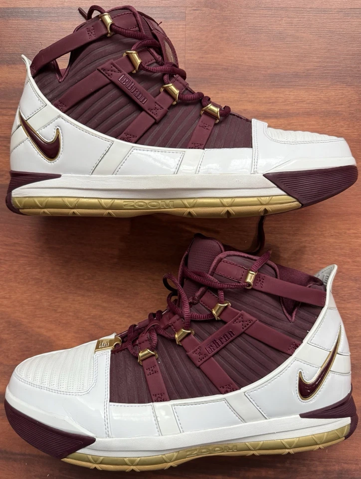 Size 12 - Nike Zoom LeBron 3 Retro 2018 Christ the King - Image 4 of 4