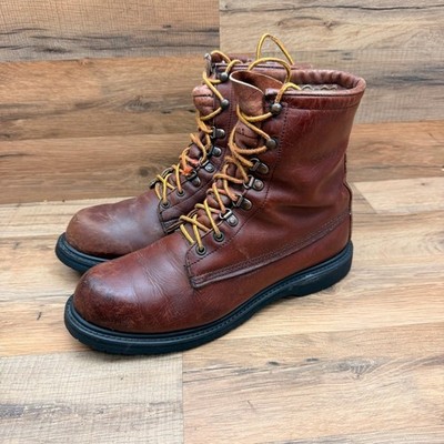 Vintage Cabela s Mens Size 9M Hunting Brown Leather Boots USA Made