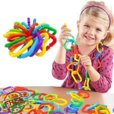 RAINBOW TOYFROG Baby Links Rings