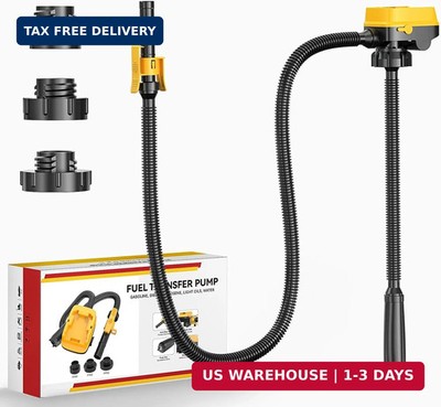 DIYtoolifz Cordless Fuel Transfer Pump with Auto-Stop, 3.2 GPM Flow Portable Fue