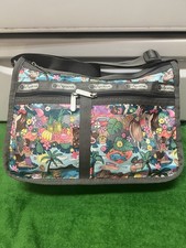 Lesportsac Hawaii Exclusive Deluxe Crossbody Shoulder Bag 13  X 9  X 4  Vtg