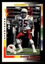 Aeneas Williams 1992 Wild Card #35 Phoenix Cardinals FOOTBALL *079