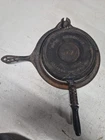 Griswold Cast Iron Waffle Maker Vintage American #9 Patent Dec 1908 Good