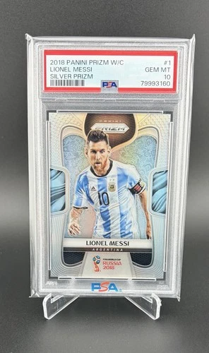 2018 Panini Prizm World Cup - Lionel Messi #1 Silver Prizm - PSA 10