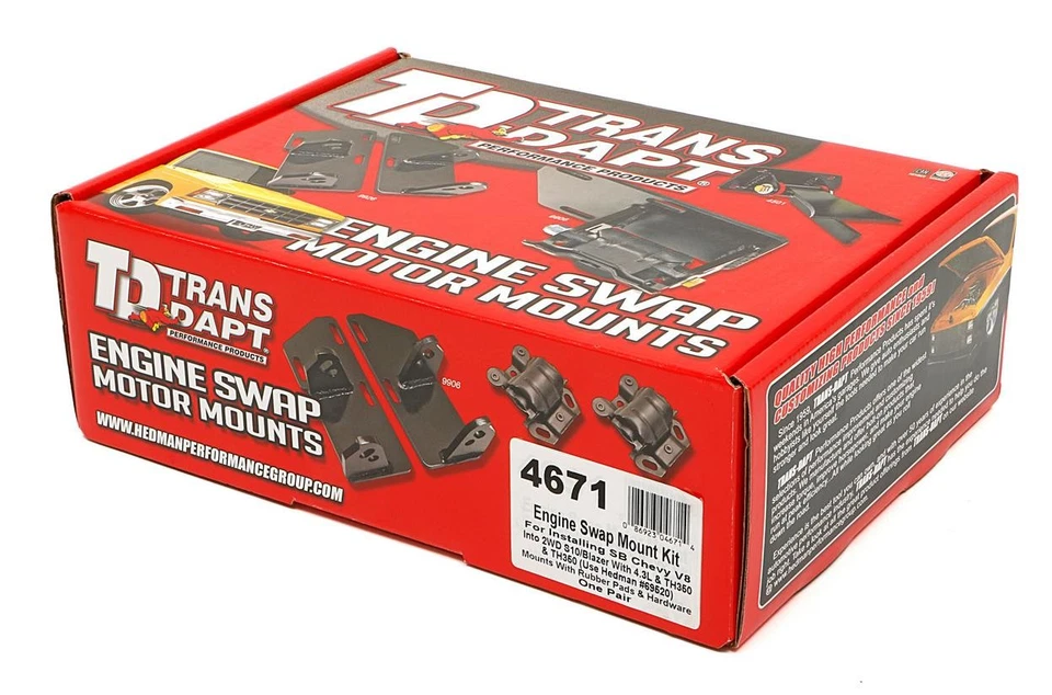 Trans-Dapt Performance Fits Chevy 283-350 or LT1 into S10, S15 4.3L (2WD) with T - Image 3 of 4