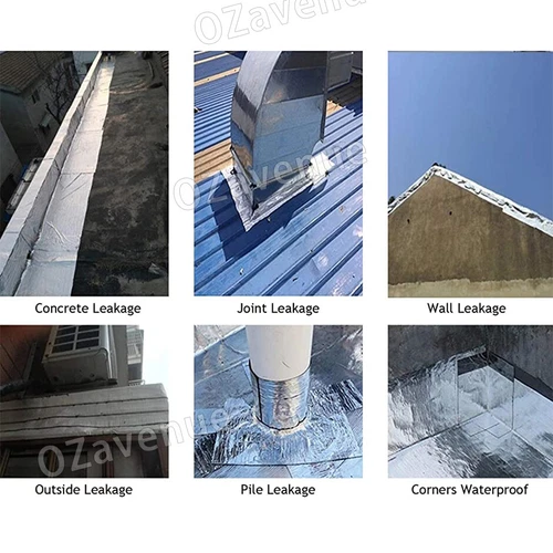 Waterproof Tape Butyl Rubber Aluminium Foil Roof Pipe Caravan Repair Flashing - Picture 5 of 14