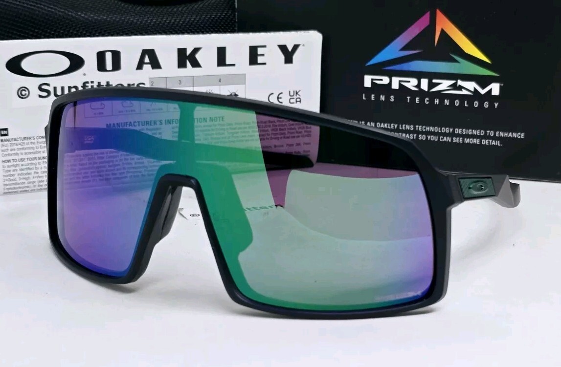 Oakley SUTRO matte black PRIZM ROAD jade OO9406-52 sunglasses NEW