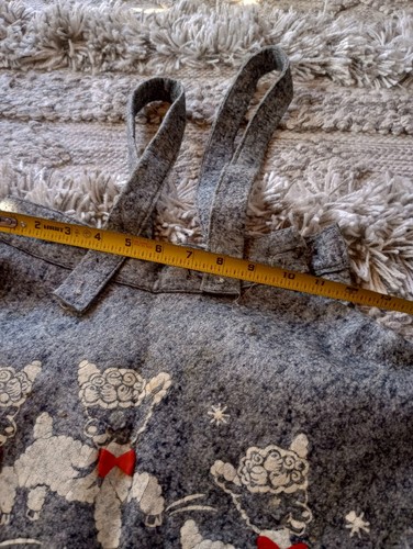 Vintage 50s 60s Lambs Gray Felt Print Skirt — - Picture 13 of 18