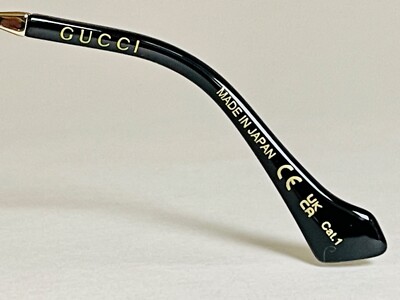 GUCCI AUTHENTIC Unisex Oversized Mask 1096 Gold Yellow Sunglass