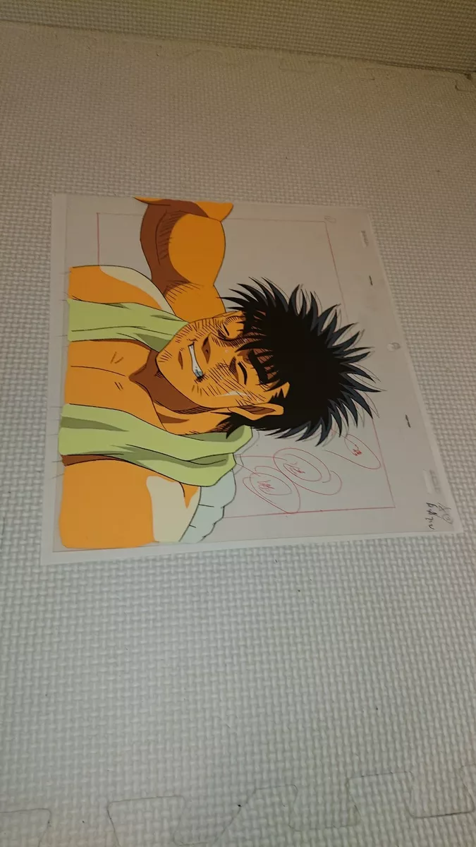 Hajime no Ippo Production Cel Ippo Makunouchi sketch included