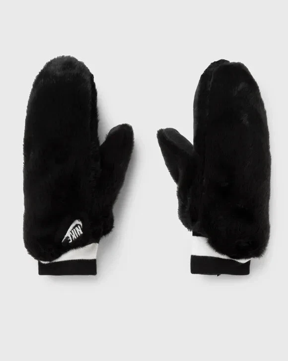 Nike Size M/L Faux Fur Women's Sportswear Warm Mittens SOLD OUT Style - Image 2 of 2