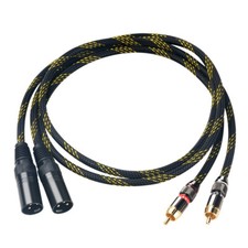 Pair OFC Pure Copper Wire HIFI Audio Cable Balanced Cable RCA Male to XLR Male