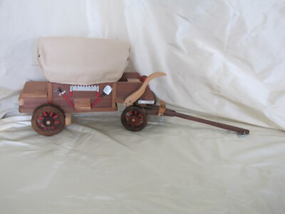 Vintage Covered Wagon Conestoga Handcrafted Model | eBay