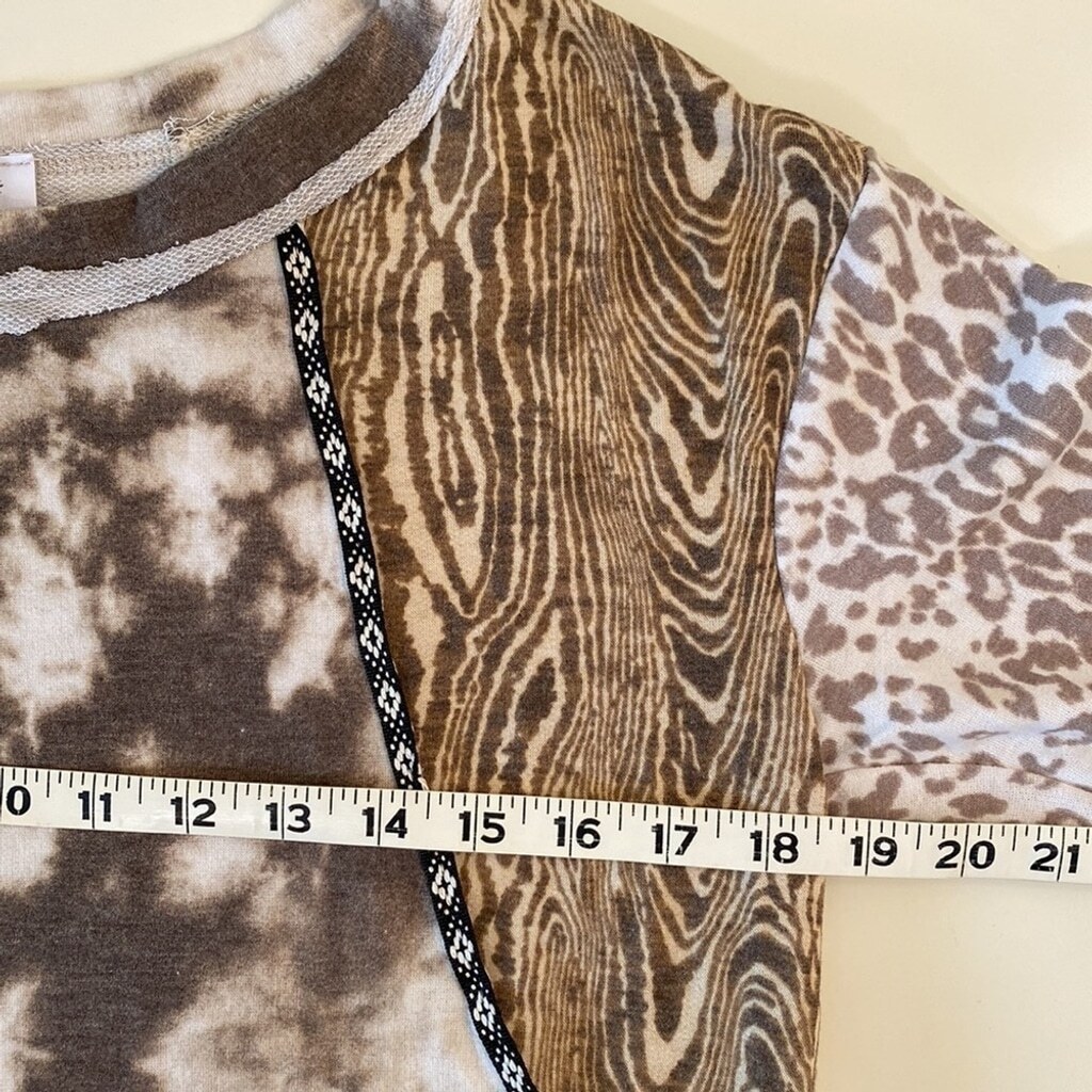 BUCKETLIST Scoop Knock Patchwork Patterned Long S… - image 8