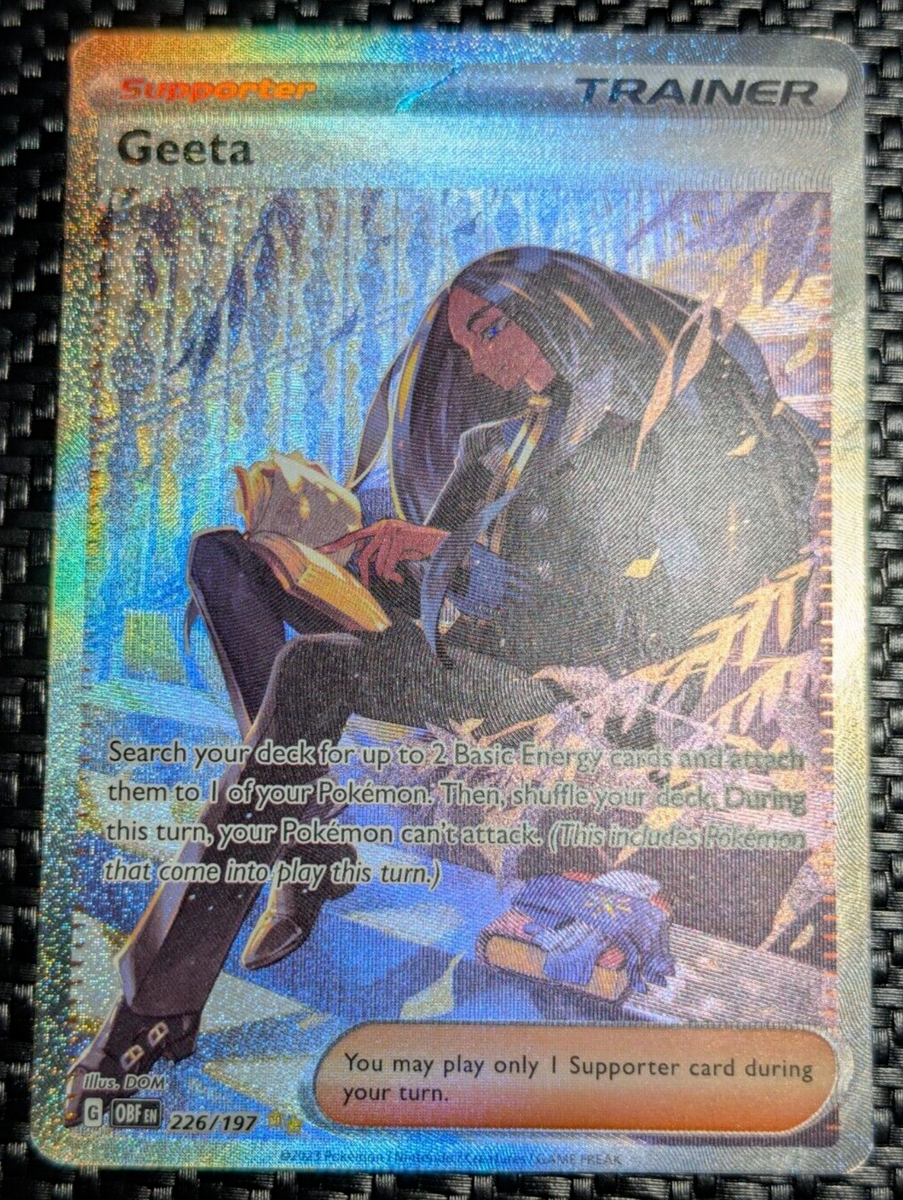 L☆B☆C Geeta 226/197 Special Illustration Rare Sv03 Obsidian Flames Holo