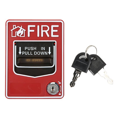 9-28VDC Manuelles Mehrdrahtsystem Sicherheit Feuer Zug Station Alarm Knopf Anruf P