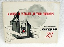 Argus 75 TLR Instruction Book  14pg  Pics  Text  7 