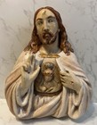 Vintage Jesus Bust Wall Art Religious Plaque Sacred Heart - Pre-Owned — photo 8