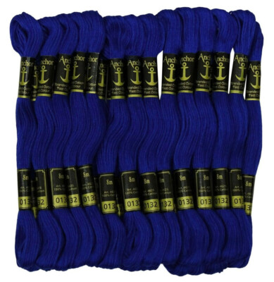 25 Skeins Each 8m Anchor Stranded Cotton Threads Cross Stitch Hand Embroidery