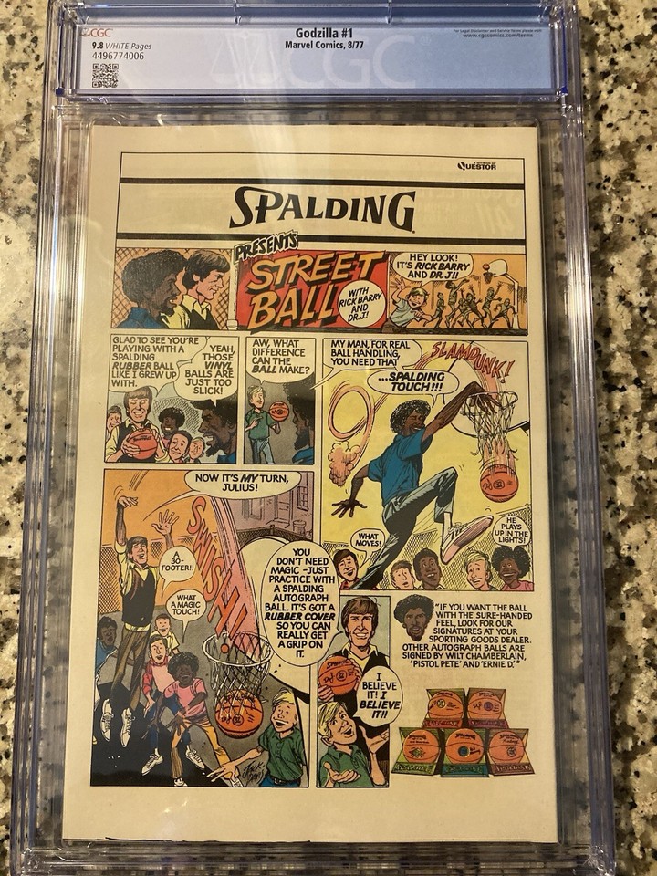 GODZILLA 1 CGC 9.8 White Pages eBay