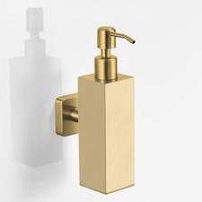 Image of Square Soap Dispenser Wall mount 304 Stainless Steel Bathroom Shampoo Storage