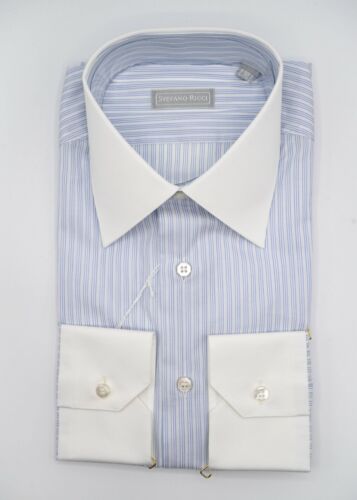 confirm official retreat NEW STEFANO RICCI Dress LOGO Shirt 100% Cotton Size 15.5 Us 39 Eu (X821) |  eBay