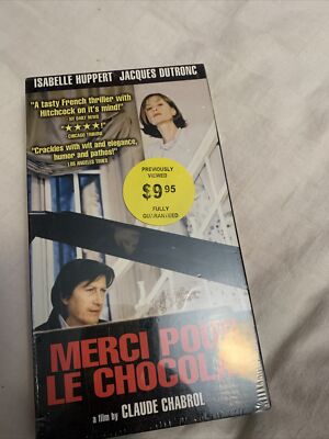 Merci Pour le Chocolat (VHS, 2003) Sealed Unopened