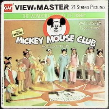 The New Mickey Mouse Club Mousketeers 3d View-Master 3 Reel Packet - Full Color